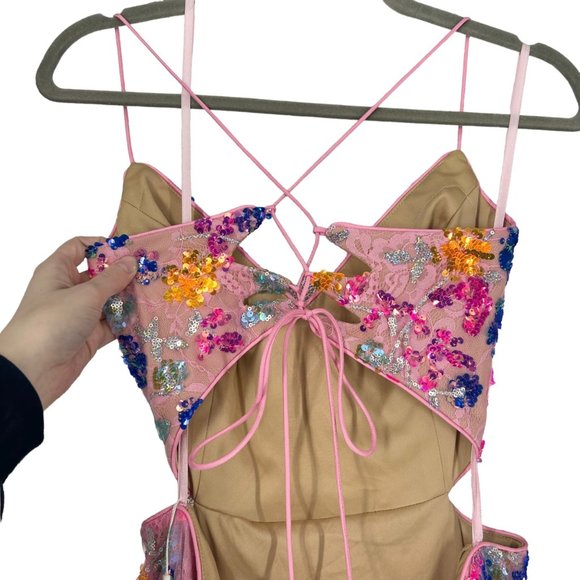 NWT Mac Duggal 68067 Sequin Column Gown, Size 12 - Picture 7 of 12